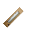 6 farblich sortierte (Silber, Weiß-Satiniert, Perlmutt) Glastrinkhalme "Silbermix2" mit Gravur (20 cm) "Sterne versetzt" + Reinigungsbürste